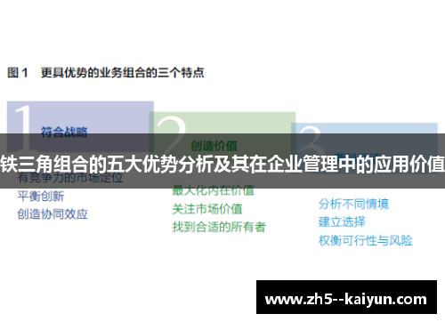 铁三角组合的五大优势分析及其在企业管理中的应用价值