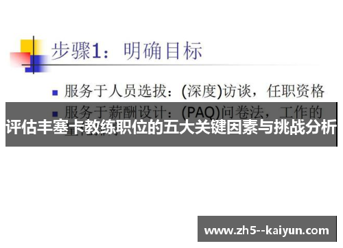 评估丰塞卡教练职位的五大关键因素与挑战分析
